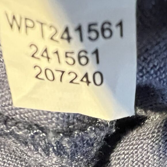 Pure J Jill 100% Linen Pants L Blue Straight Leg Relaxed Lagenlook Beach Cruise - Picture 6 of 10